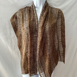 Accessory Street leopard print scarf 58” x 15 1/2”